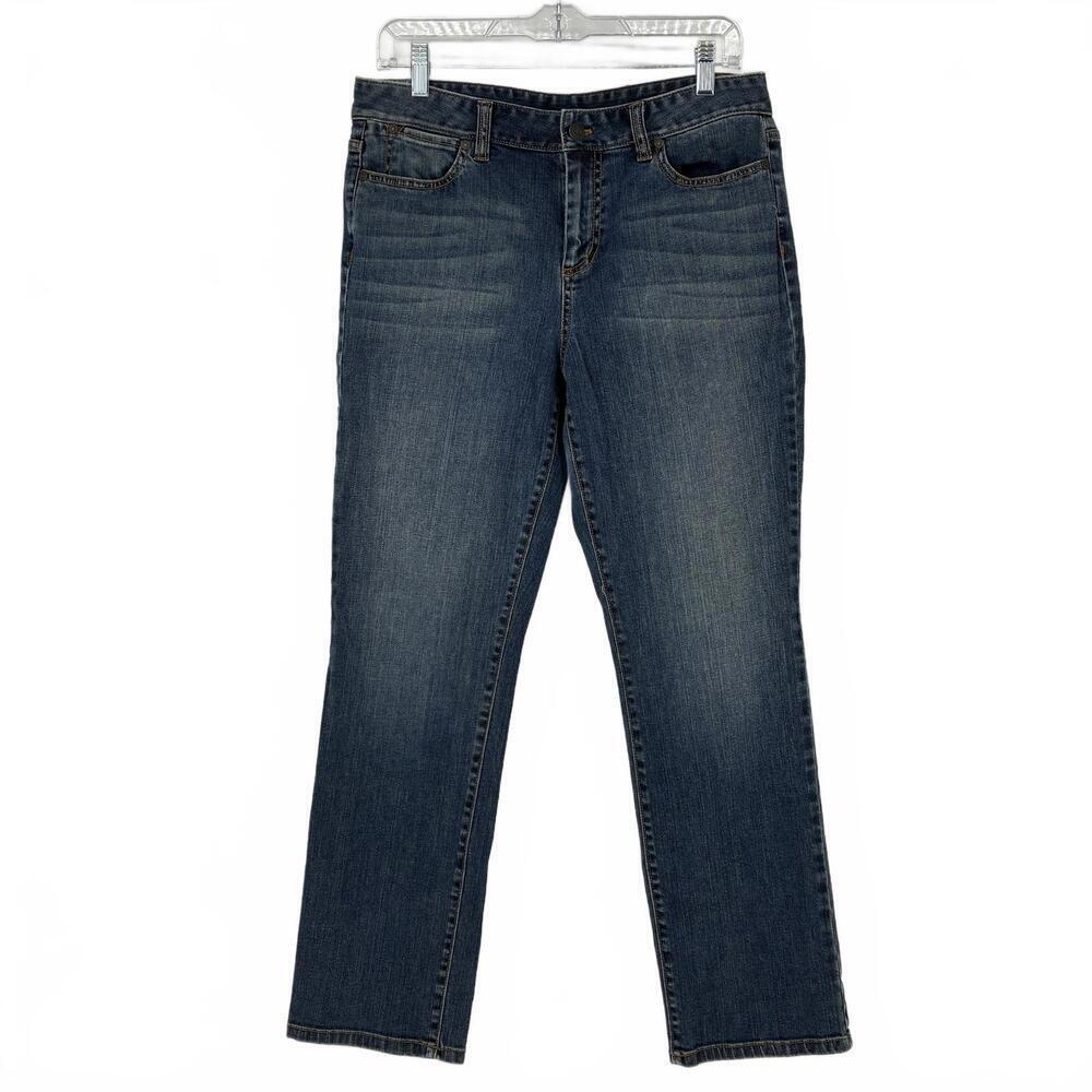 Talbots Classic 5 Pocket Mid-rise Blue Ankle Jeans Women's Size 12/31
